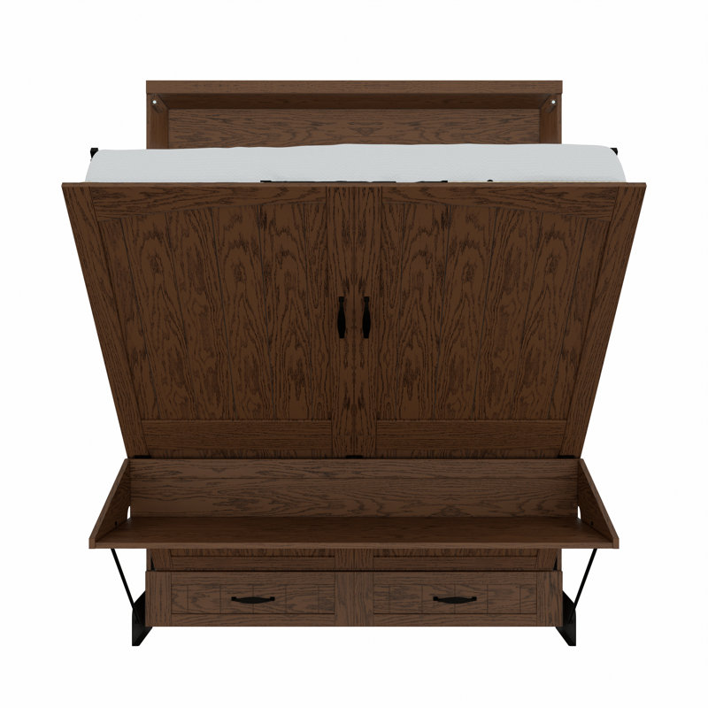 Hokku Designs Junxi Solid Wood Murphy Bed Wayfair